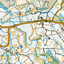 Otaku Stream, Waikato - NZ Topo Map