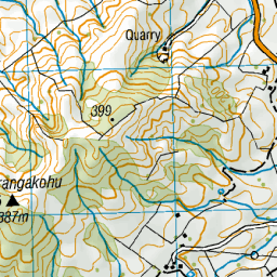 Otaku Stream, Waikato - NZ Topo Map